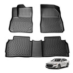 Set of 3 TPE Rubber All Weather Floor Mats for Chevy Malibu (2016–2023)