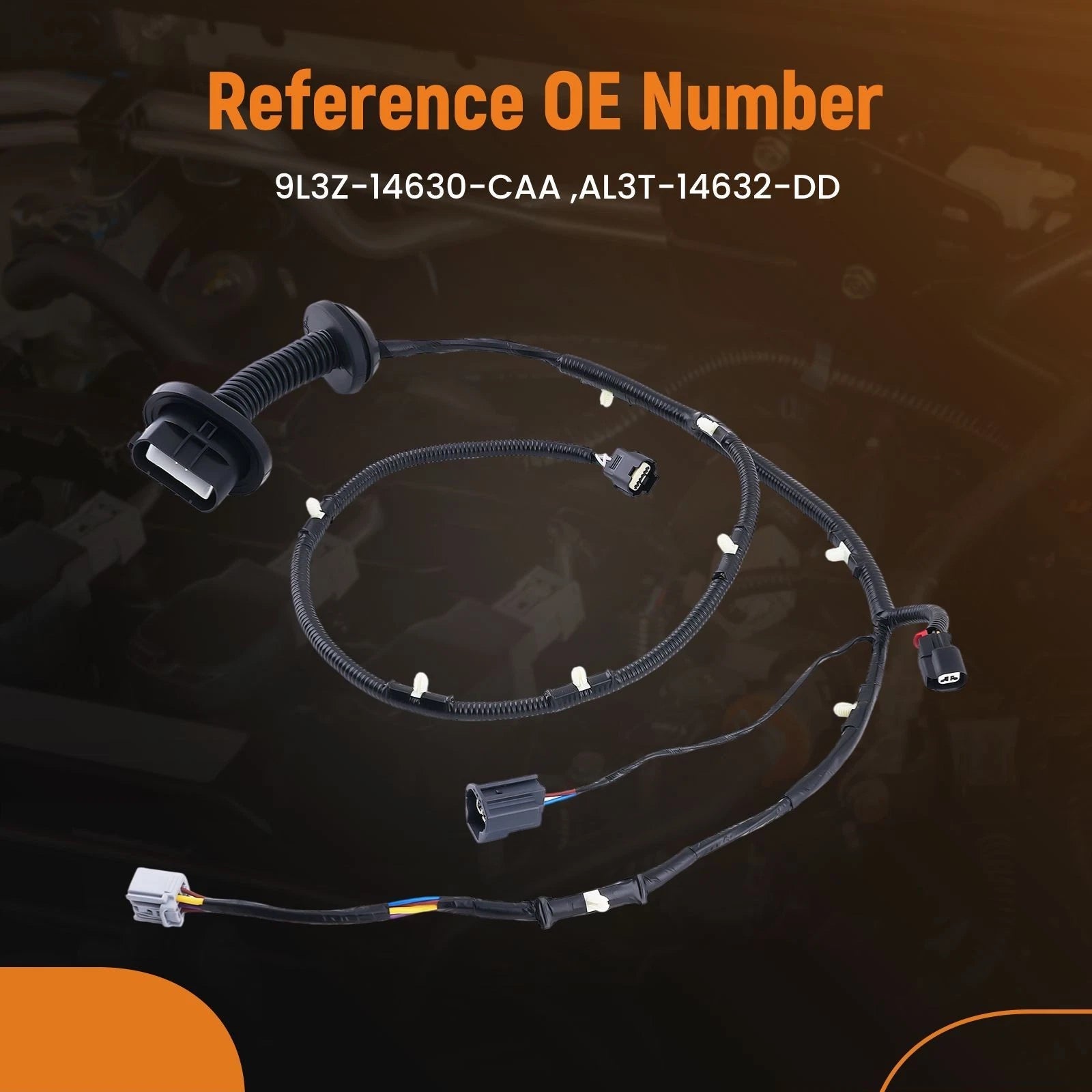 Door Wiring Harness Jumper RH Rear for Ford F150 Crew Cab (2009–2014)