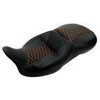 Black Driver Passenger Seat for Harley Touring Electra Road Glide (2009–Present)