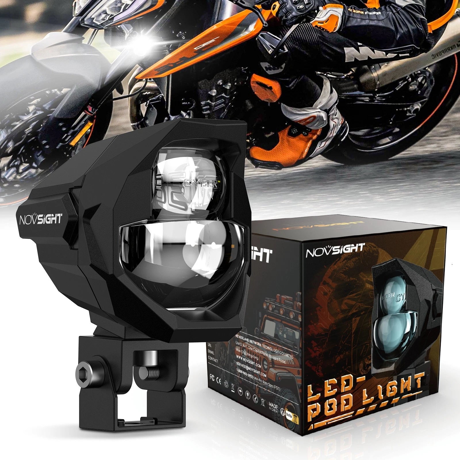 2X 3" LED Pod Lights for ATV UTV (Offroad) - 3500lm