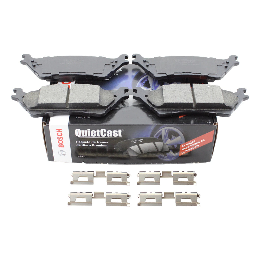 Set of 4 Bosch QuietCast Rear Disc Brake Pads BC1602 for Ford F-150 (2015–2023)