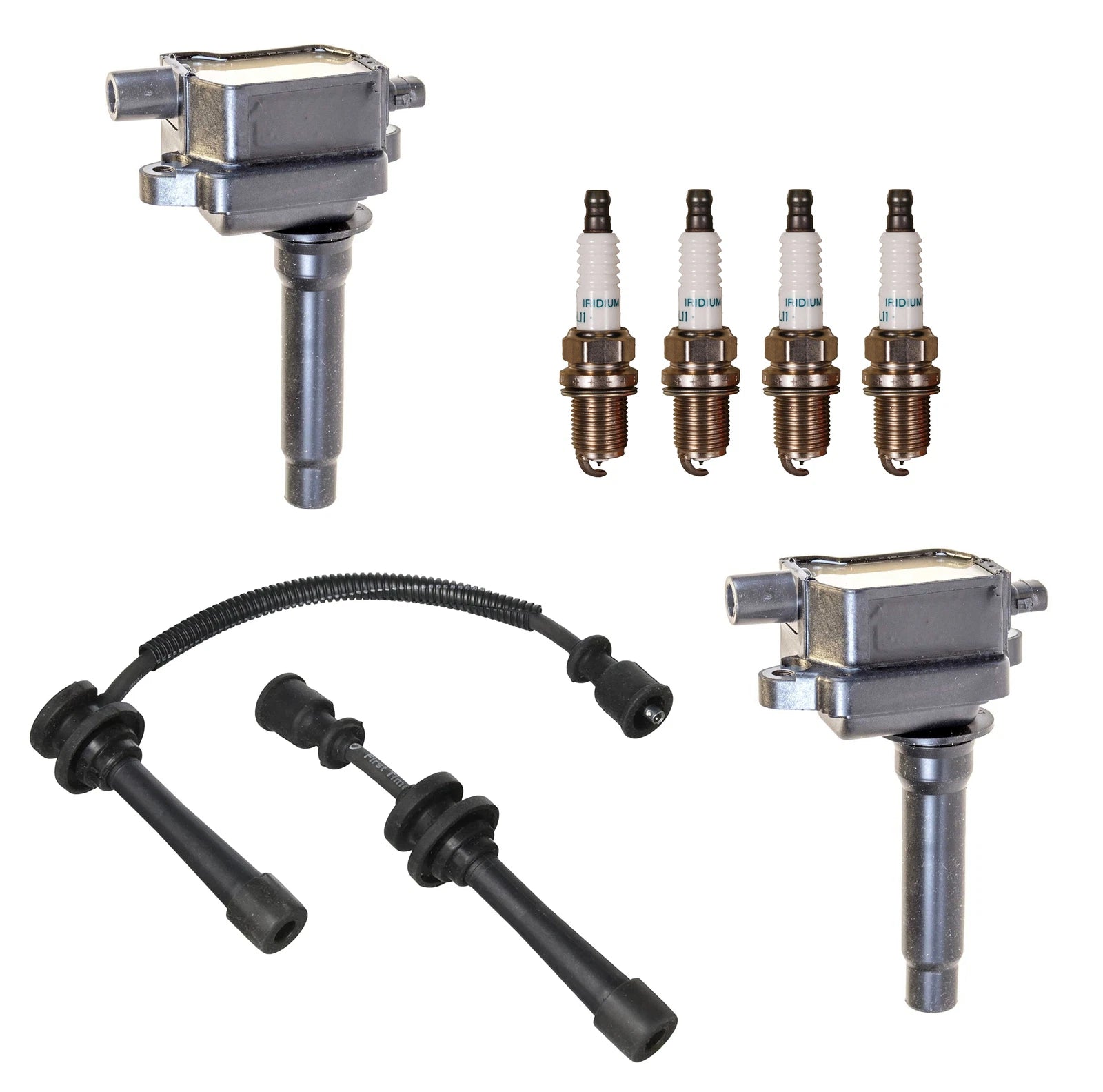 2X Ignition Coils & 4 Iridium Spark Plugs for Kia 2.0L