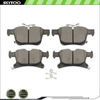 Rear Ceramic Brake Pads for Chrysler Pacifica (2017–2023) 1901