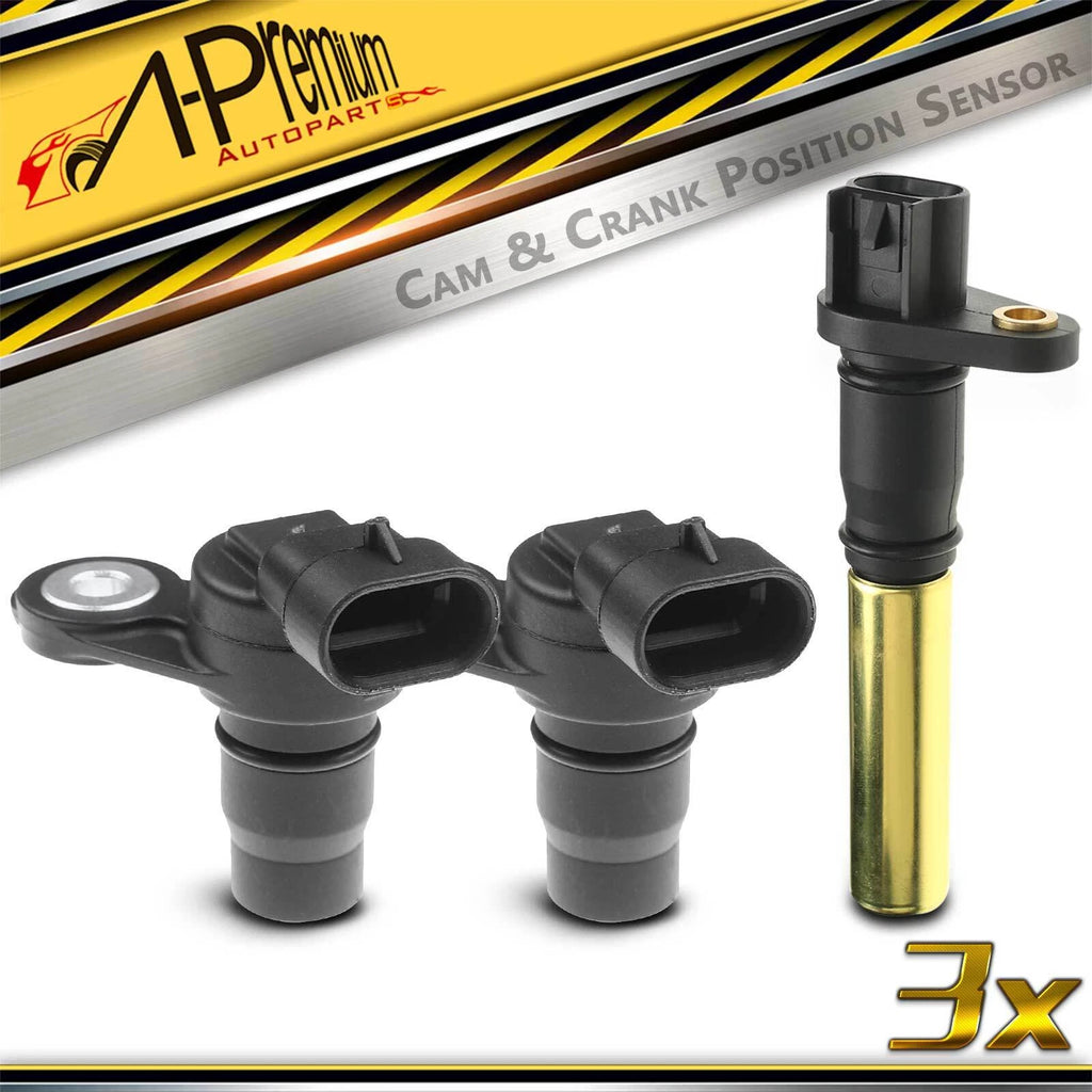 3X Camshaft & Crankshaft Position Sensors for Chevy Colorado GMC Canyon (2004–2012)