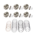 Set of 6 Pistons & Bearings for Audi S4 S5 A6 A8 Q5 Q7 VW Touareg (2011–2016)