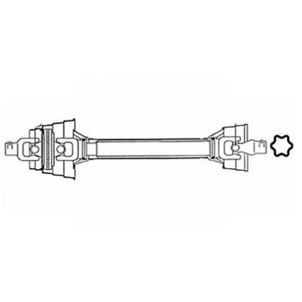 Constant Velocity CV Driveline PTO for Case IH LBX332, New Holland (Fits 84110105)