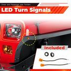 Front Fender Flares for Jeep Wrangler YJ (1987-1995) with LED Lights