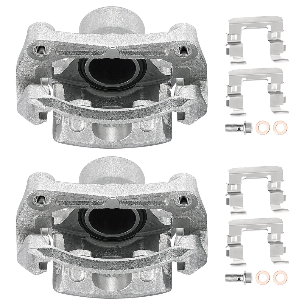2PC Front Brake Calipers with Bracket for Nissan Sentra 2007-2019 (1.8L/2.0L)