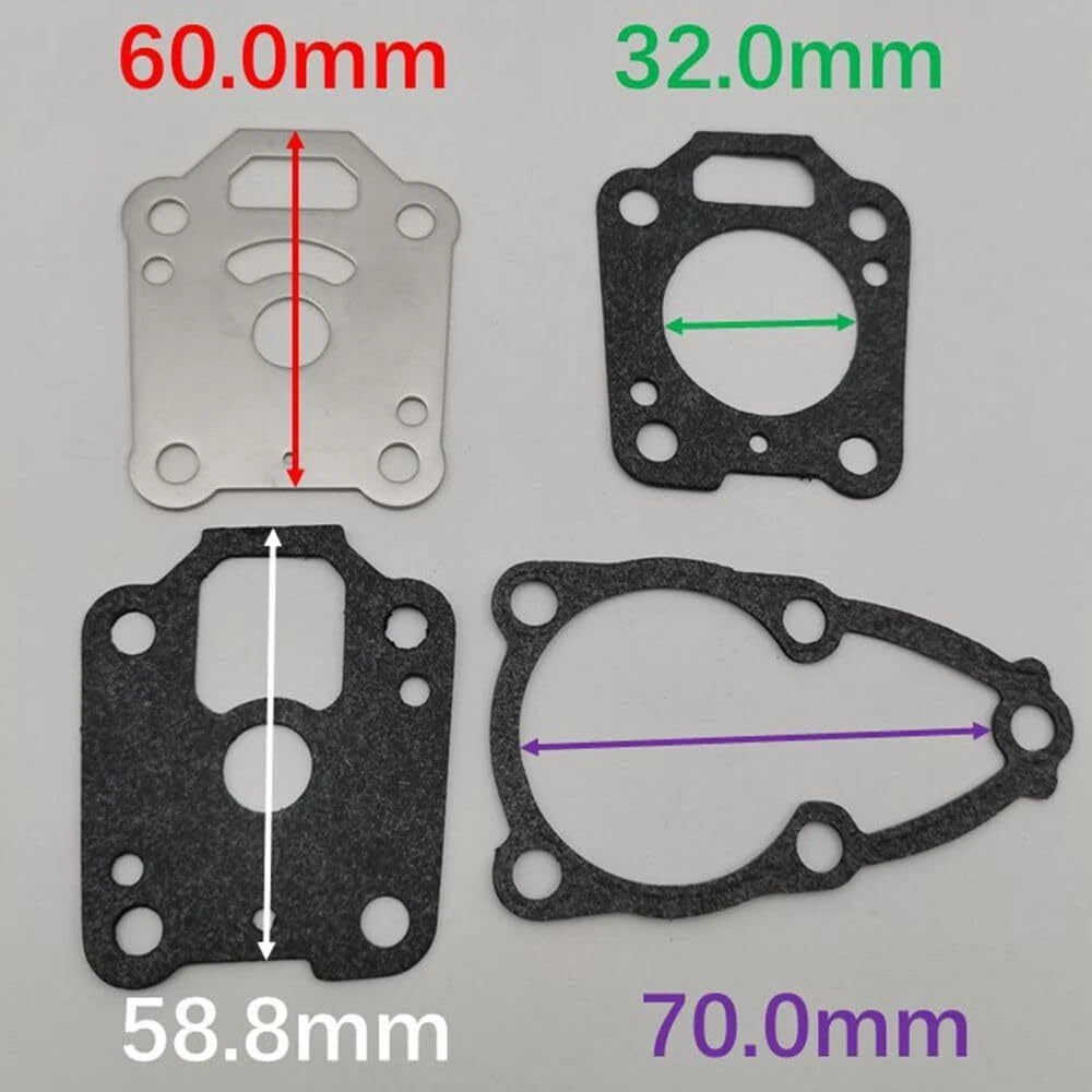Water Pump Impeller Repair Kit for Mercury Mariner 4 5 6 HP (1990–2023) 8M0155395