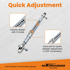 2X Front End Tubular Travel Limiters for Drag Race Car
