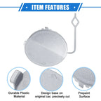 Tow Hook Eye Hole Cover Cap for BMW F32 Front Right Silver Tone