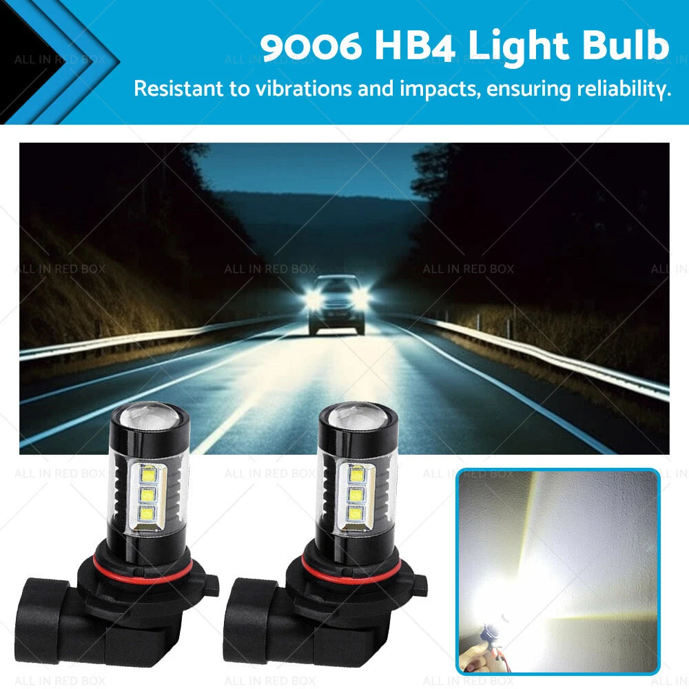 2X 9006 HB4 LED Fog Light Bulb for BMW X3 X5 Z4 (2006–2010)