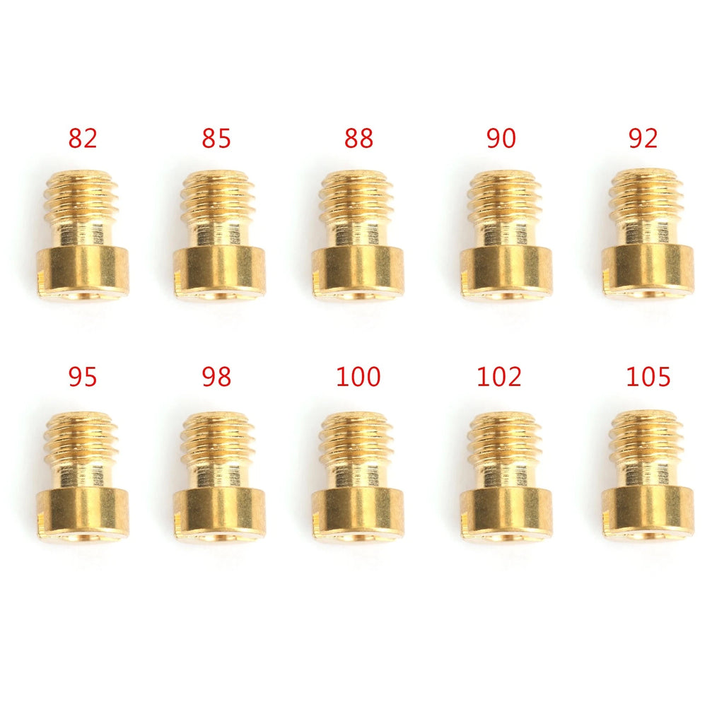 Set of 10 Round Head Main Jets 4mm for GY6 Motorcycle Scooter