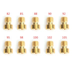 Set of 10 Round Head Main Jets 4mm for GY6 Motorcycle Scooter
