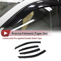 Set of 4 Window Deflectors for Hyundai Elantra Sedan (2007–2010)