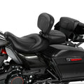 Driver Passenger Seat & Backrest Pad for Harley Touring Glide (2014–2023)