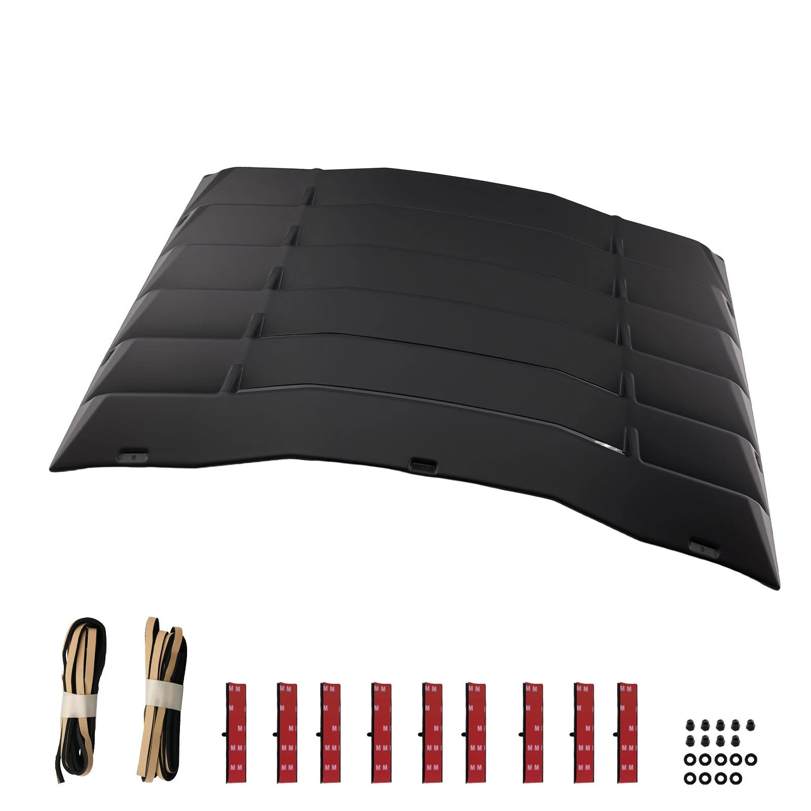Rear Window Louver Cover for Chevrolet Camaro (2016–2024) Matte Black Plastic
