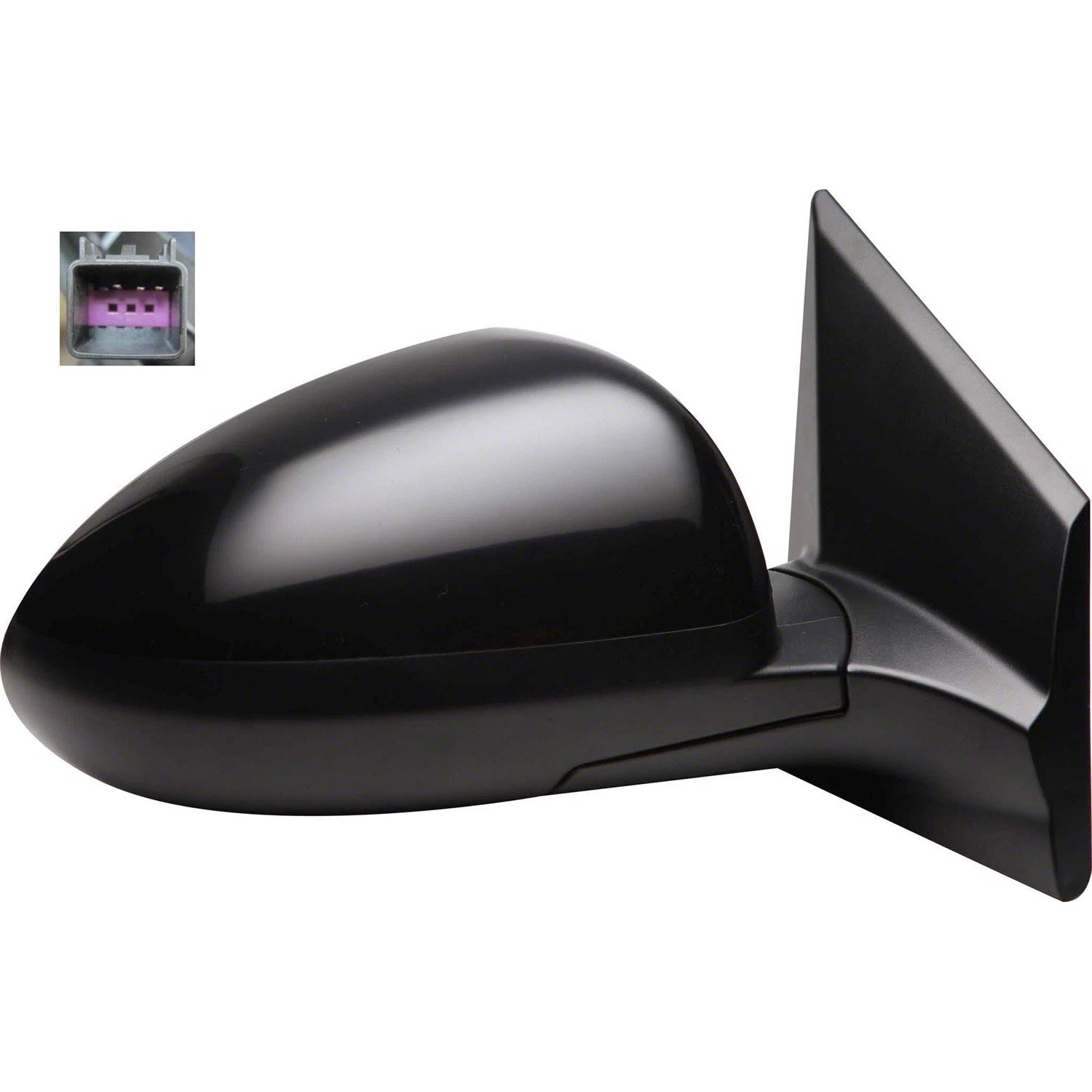 Replacement Ready to Paint Passenger Side Power Mirror w/Heated Glass