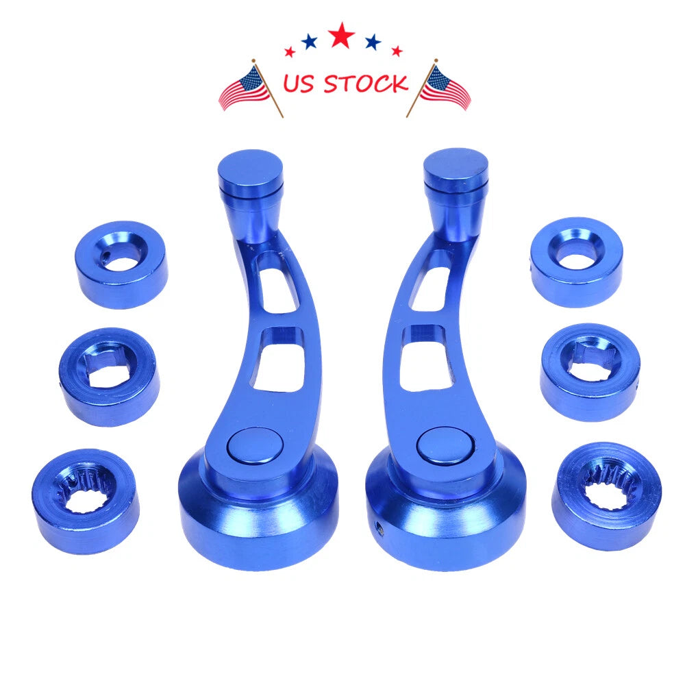 Set of 2 Aluminum Car Window Winder Crank Handles