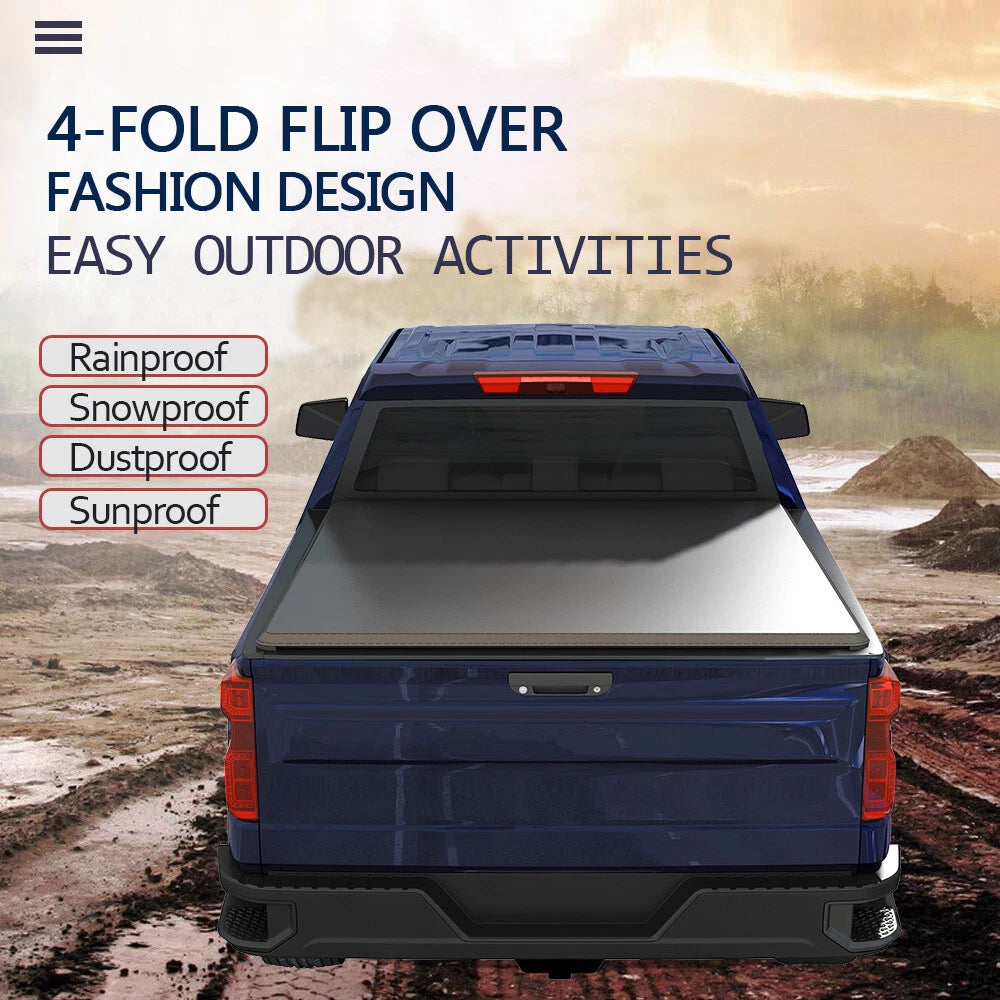 4-Fold Tonneau Cover for Nissan Titan (2004–2015) 5.5Ft Short Bed