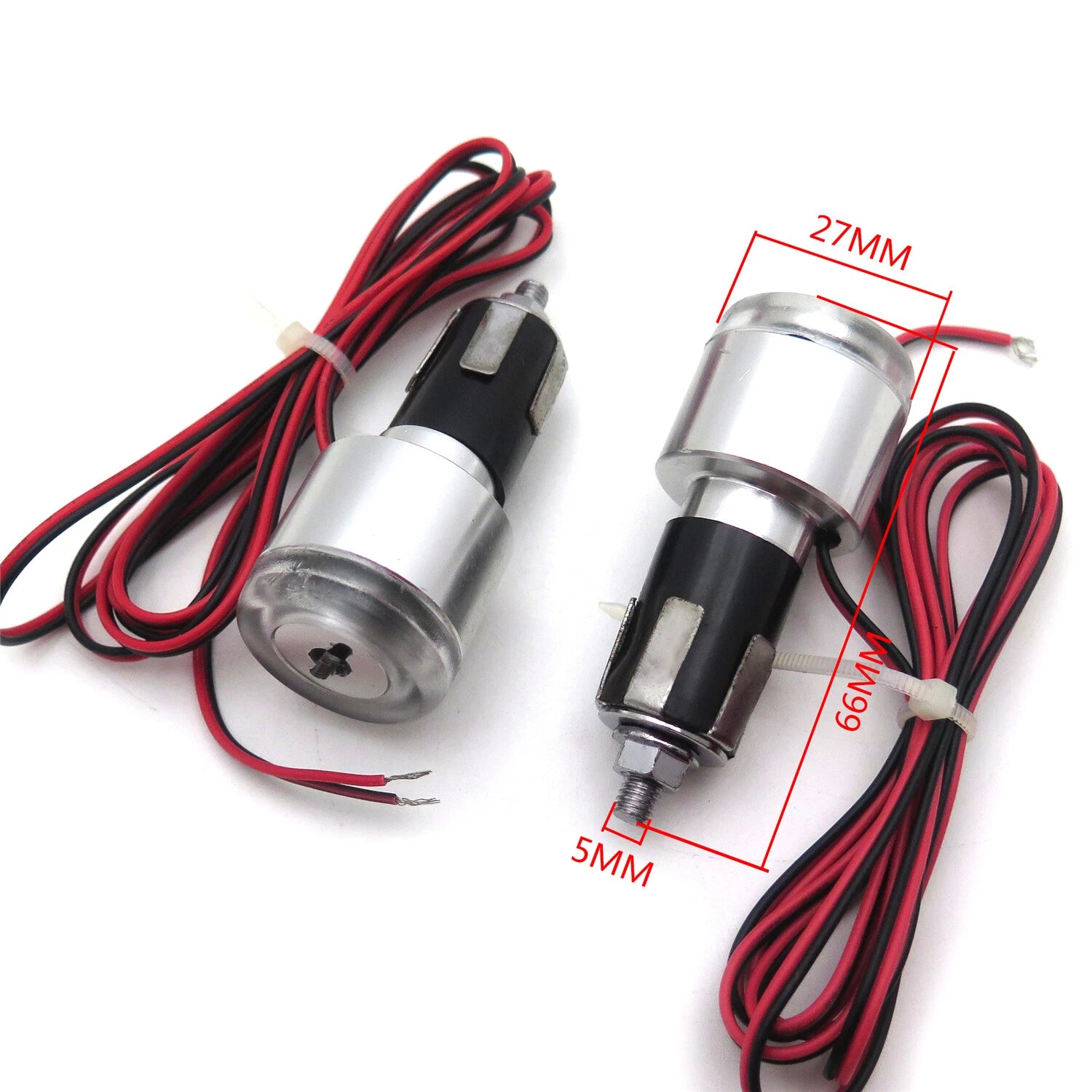 7/8" Motorcycle Grip Bar End Amber LED Turn Signal Light
