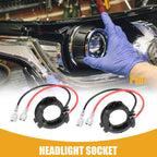 1 Pair LED Headlight Holder Socket for Volkswagen 