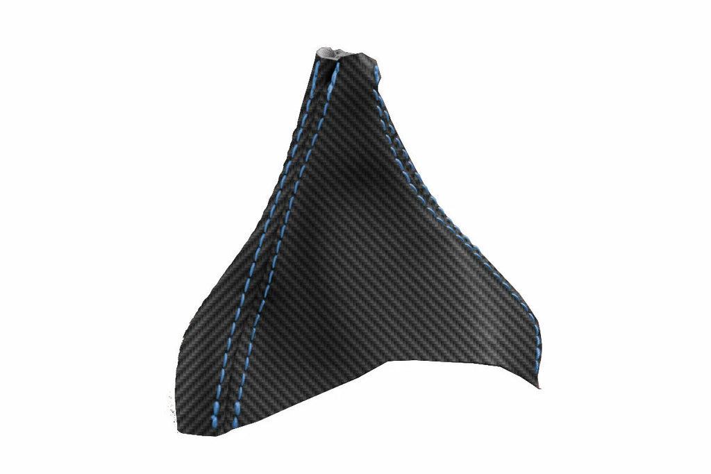 Automatic Shift Boot Cover for Volvo XC90 (2003–2014) Carbon Fiber Blue Stitch