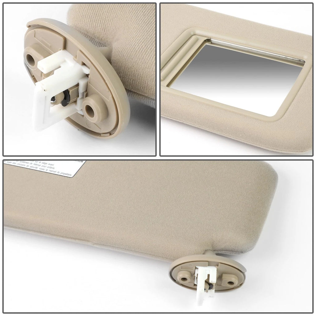 OE Style Interior Beige Right Passenger Sun Visor for Toyota Venza (2009–2016)