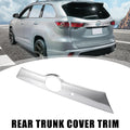Chrome Plated ABS Rear Trunk Cover Trim for Toyota Highlander (2014–2018) 782685040877