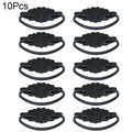 10X Antique Door Pull Handle for Kitchen Cupboard Drawer (Black)