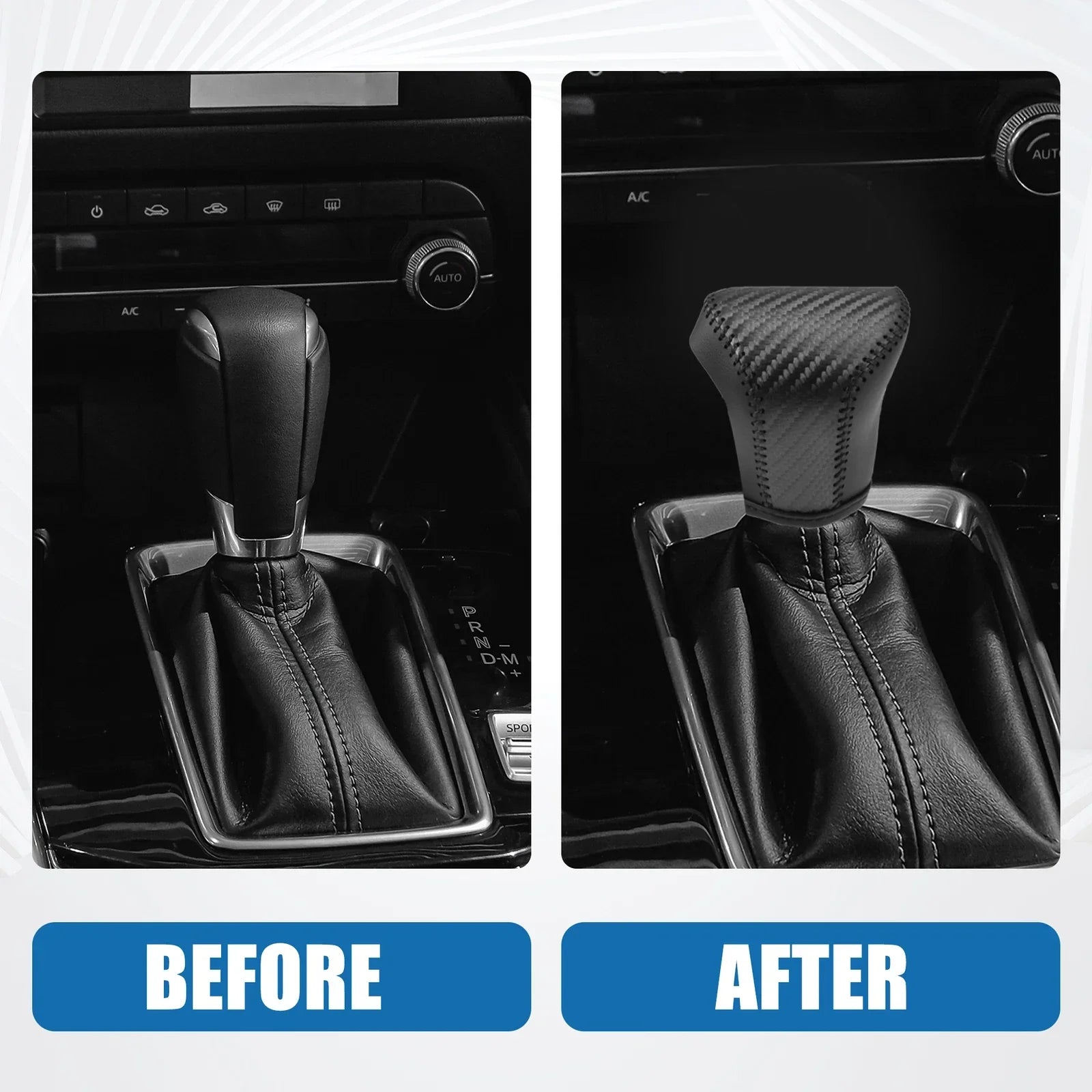 Gear Shift Knob Cover for Lexus UX 200, UX 250h (2019-2022) - Black