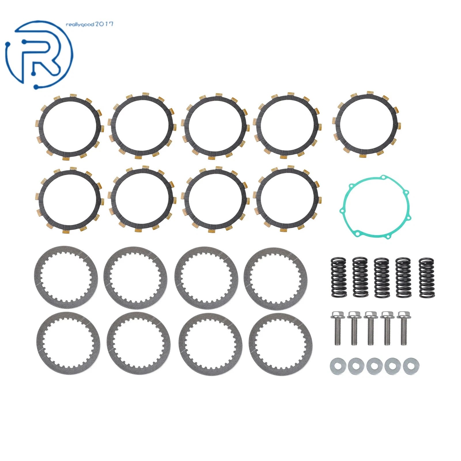 Clutch Friction Kit w/ Steel Plates & Gasket for Yamaha WR250F YZ250F (2003–2023)