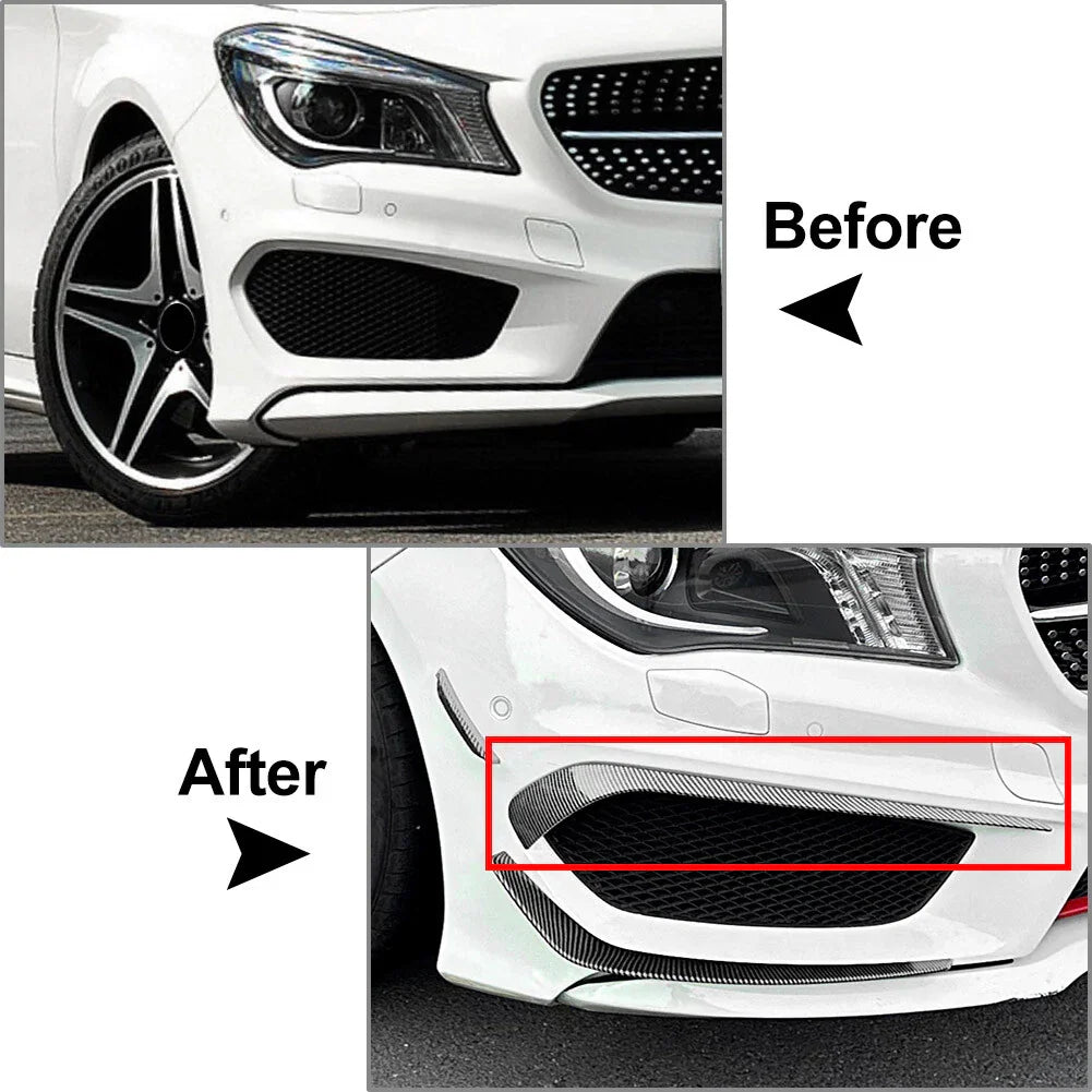 Front Air Vent Spoiler for Benz CLA Class C117 (2013-2016) Carbon Look