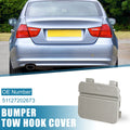 Rear Bumper Tow Hook Cover for BMW 3 Series E90 E91 (2009–2012) 51127202673 Silver Gray