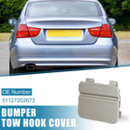 Rear Bumper Tow Hook Cover for BMW 3 Series E90 E91 (2009–2012) 51127202673 Silver Gray
