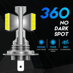 H7 LED Headlight Bulbs Kit for NOVSIGHT (10000LM, 50W, 6500K)