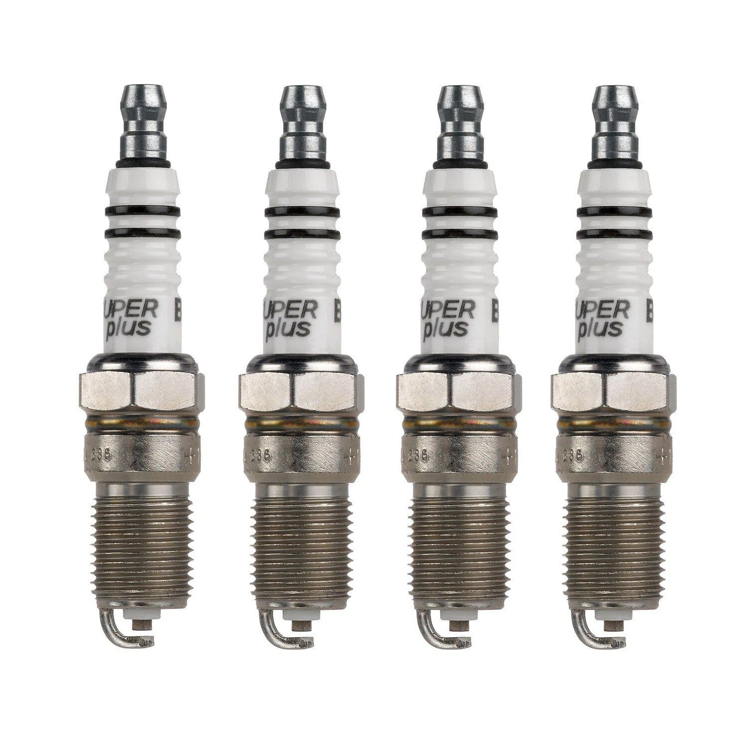Set of 4 Bosch Nickel Spark Plugs for Ford Courier Ranger Mercury Capri Zephyr (L4)