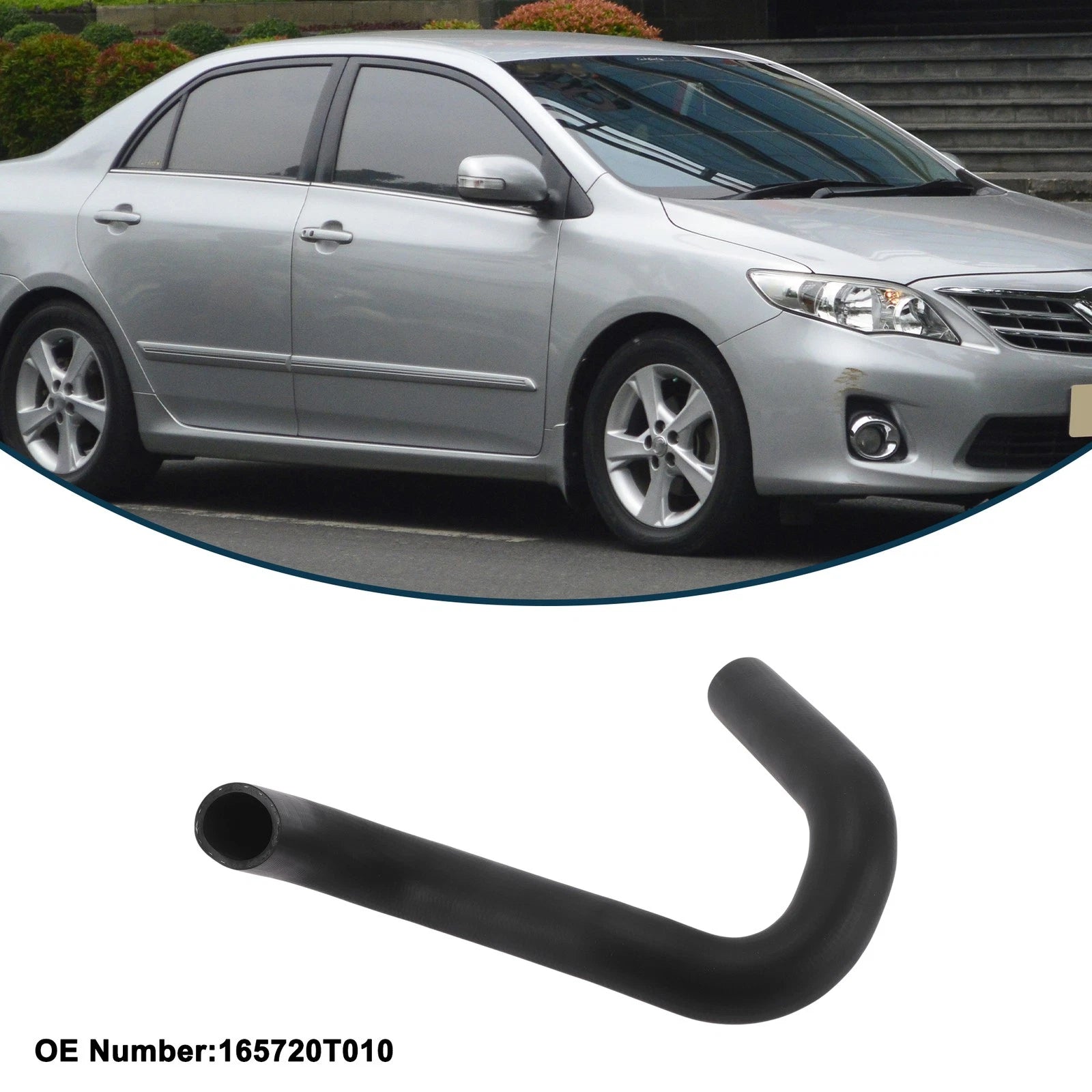 Lower Radiator Hose for Toyota Corolla (2007–2014) No. 16572-0T010
