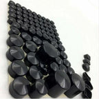 Black ABS Bolt Caps for Harley Softail Twin Cam (1984-2006)