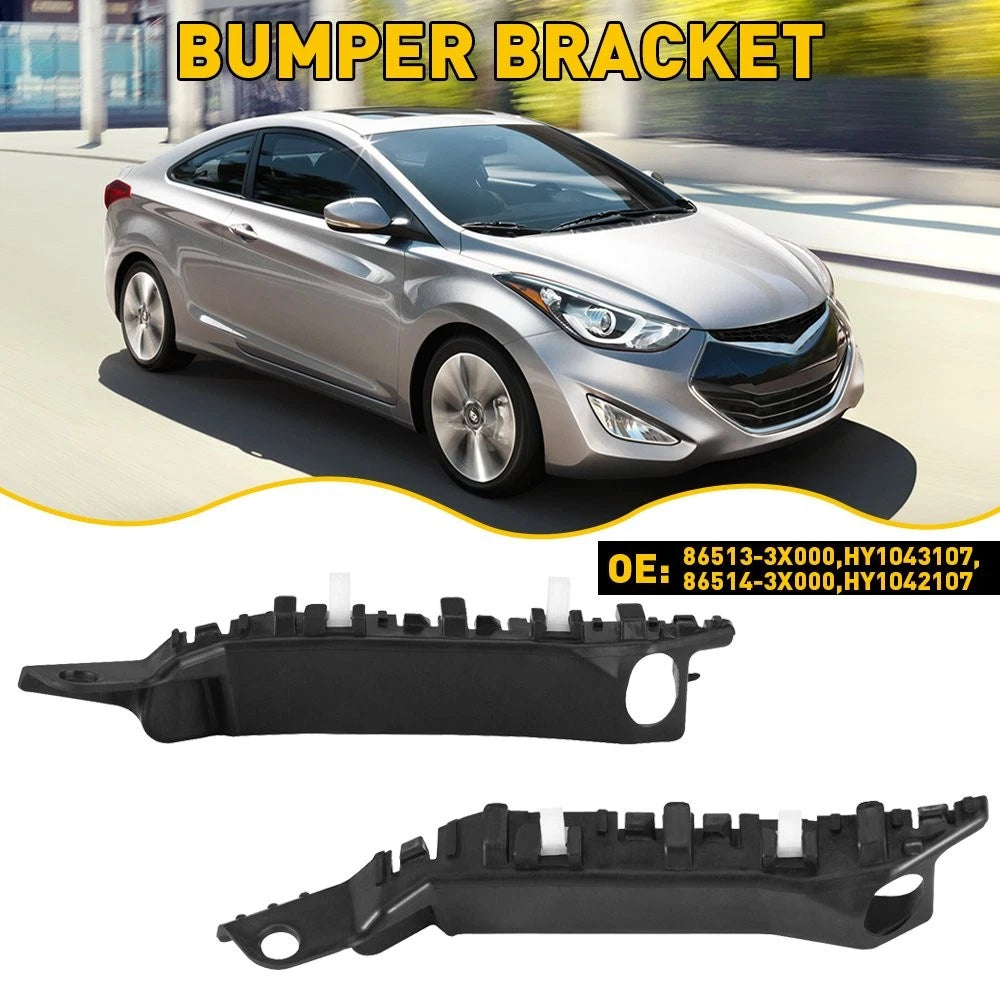 2X Front Bumper Brackets for Hyundai Elantra Sedan (2011–2015)