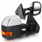 Power Heated Chrome Towing Mirror w/LED Signal for Ford F150 (2004–2014)