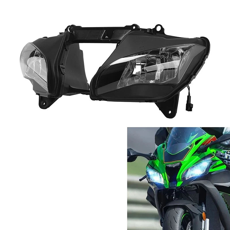 Front Headlight Lamp Assembly for Kawasaki Ninja ZX10R ZX1000 (2006–2020)