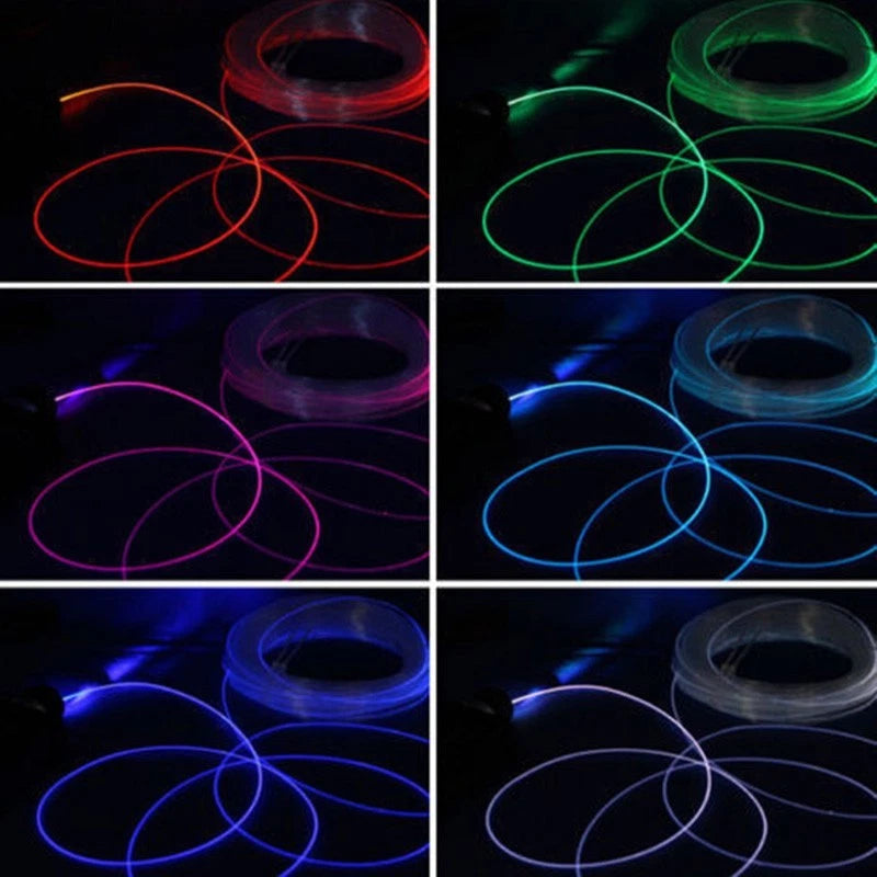 1.5/2/3/4mm LED Fiber Optic Cable for Car Home Lighting Decor