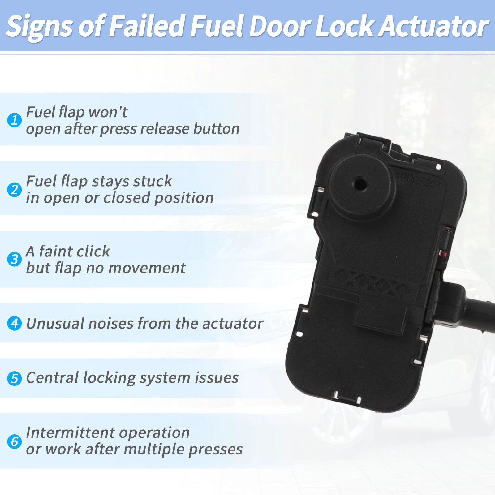 4H0810773G Fuel Filler Flap Door Latch Actuator for Audi A8 Quattro (1997–2003)