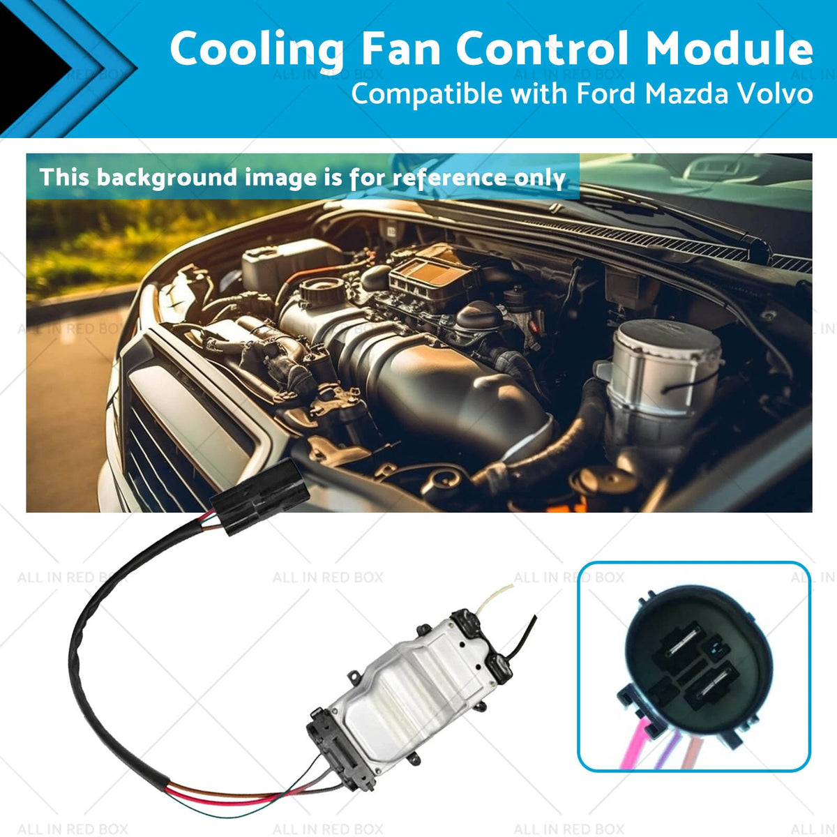 Cooling Fan Control Module for Ford Mazda Volvo (1137328365, 1137328148)