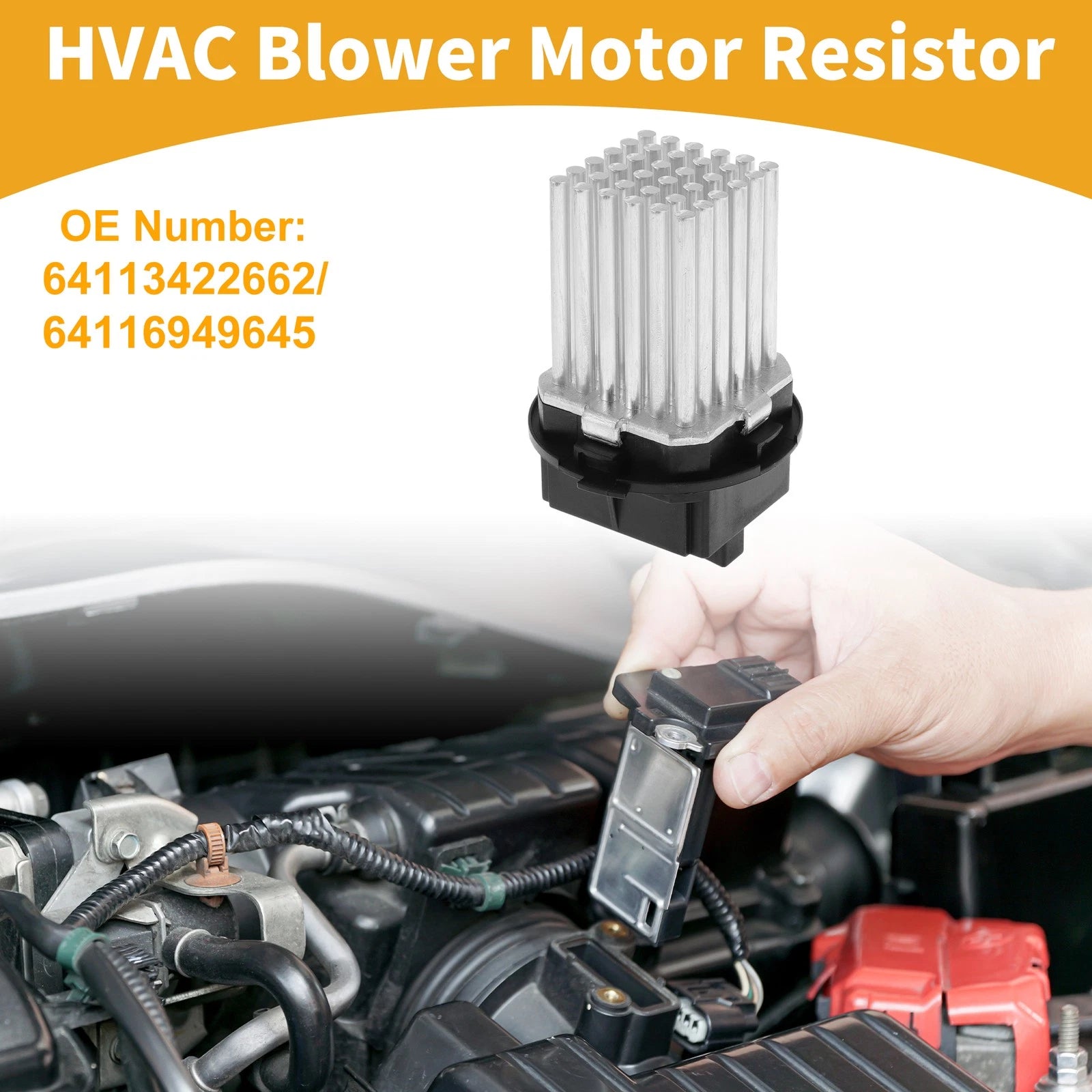 HVAC Blower Motor Resistor No. 64113422662 for BMW E70 (2006–2013)