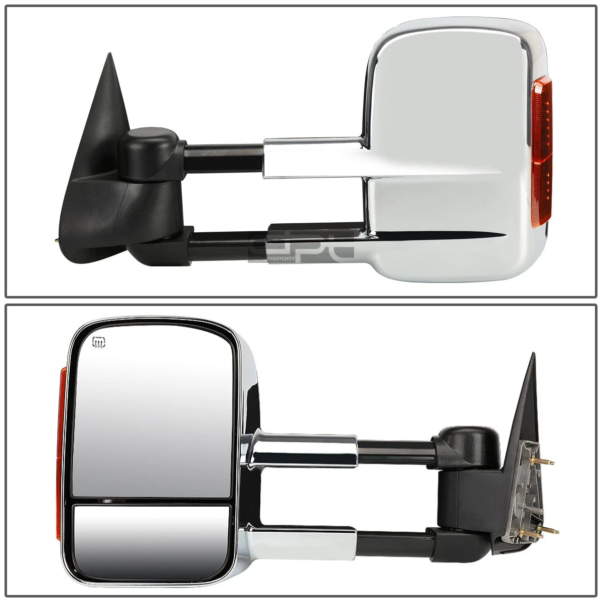Set of 2 LED Chrome Towing Side Mirrors for Silverado/Sierra (2003–2006)