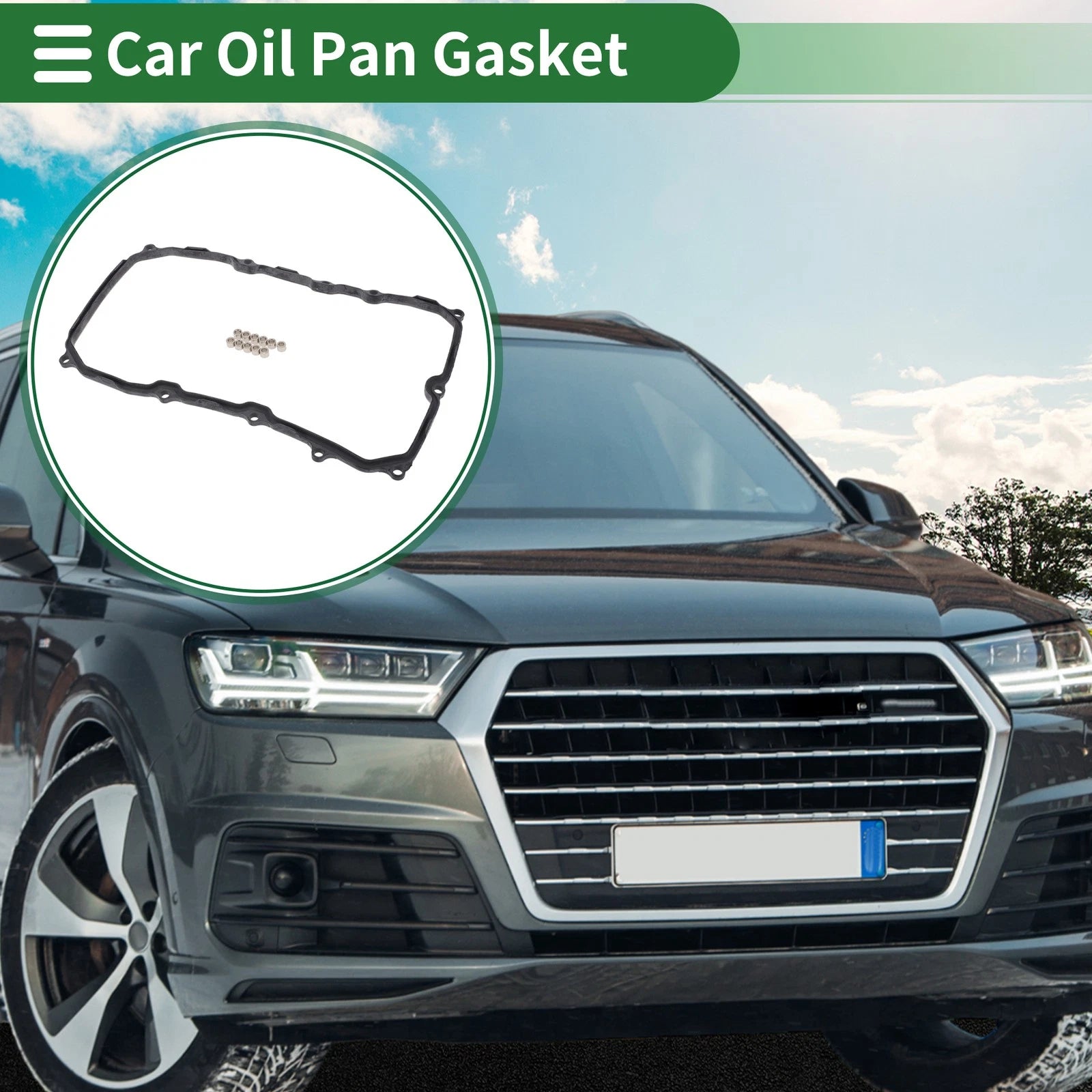Set of 1 Oil Pan Gasket for Audi Q7 (2011–2015) No.0C8321371