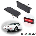2X Smoked LED Rear Side Marker Lights for Chevy Corvette C3 (1974–1979)