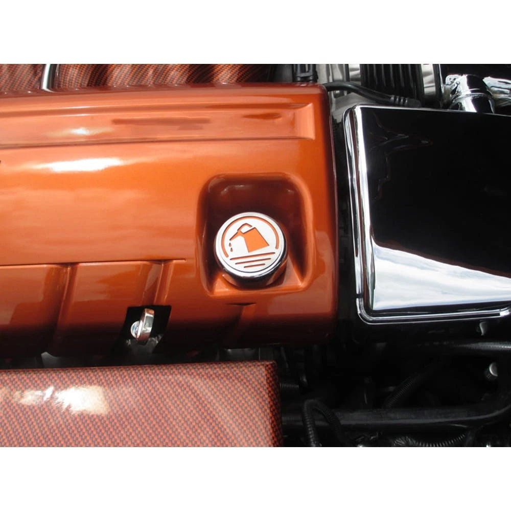 Chrome Cap Covers Green Carbon Fiber Inlay for 2005–2013 Chevy Corvette